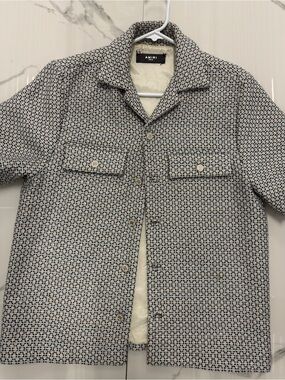 AMIRI Tweed Camp Shirt Jacket